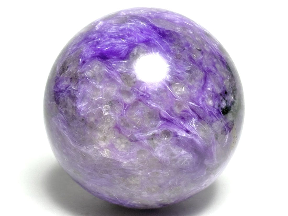 ロシア産 チャロアイト 29mm 丸玉 / Charoite Sphere