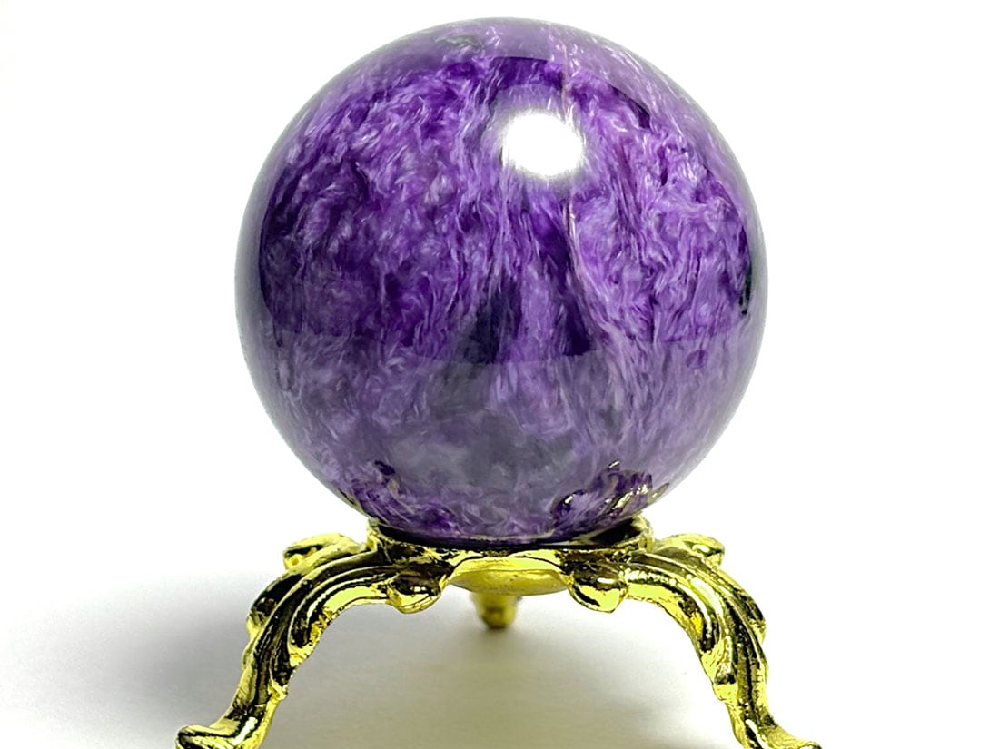 ロシア産 チャロアイト 40mm 丸玉 / Charoite Sphere
