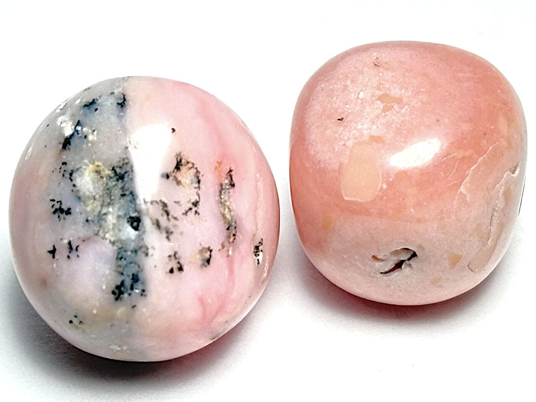 ペルー産 ピンクオパール タンブル  2個セット / Pink Opal 