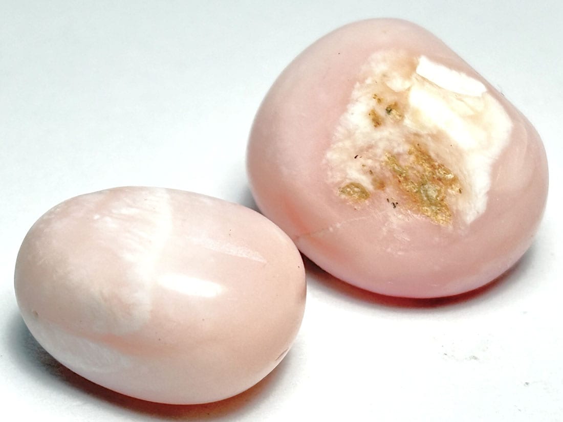 ペルー産 ピンクオパール タンブル  2個セット / Pink Opal 