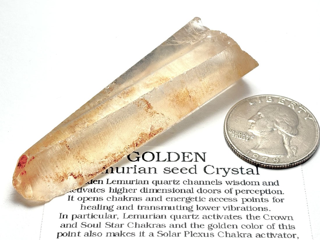 ブラジル・バイーア州産  ゴールデンレムリアン  / Golden Lemurian