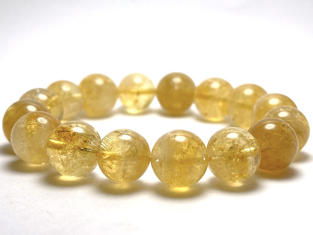 シトリン 12.5㎜ ブレスレット  (黄水晶) / Citrine