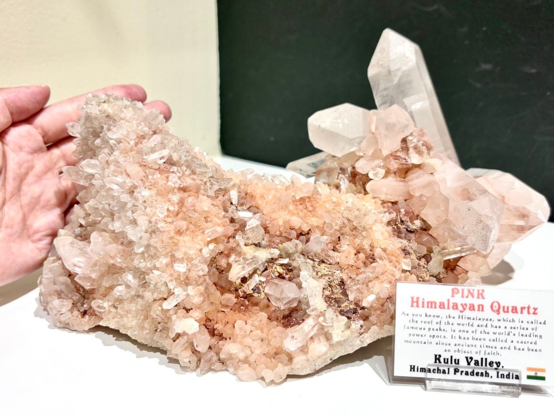 インド・クル渓谷産  ピンクヒマラヤ水晶 /Pink Himalayan Quartz