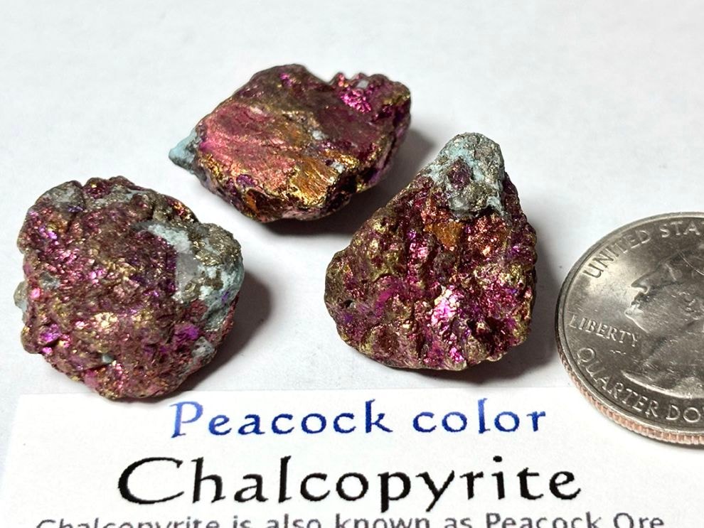 チャルコパイライト 黄銅鉱チャルコパイライト｜パイライトとの違いは？酸化したら色が