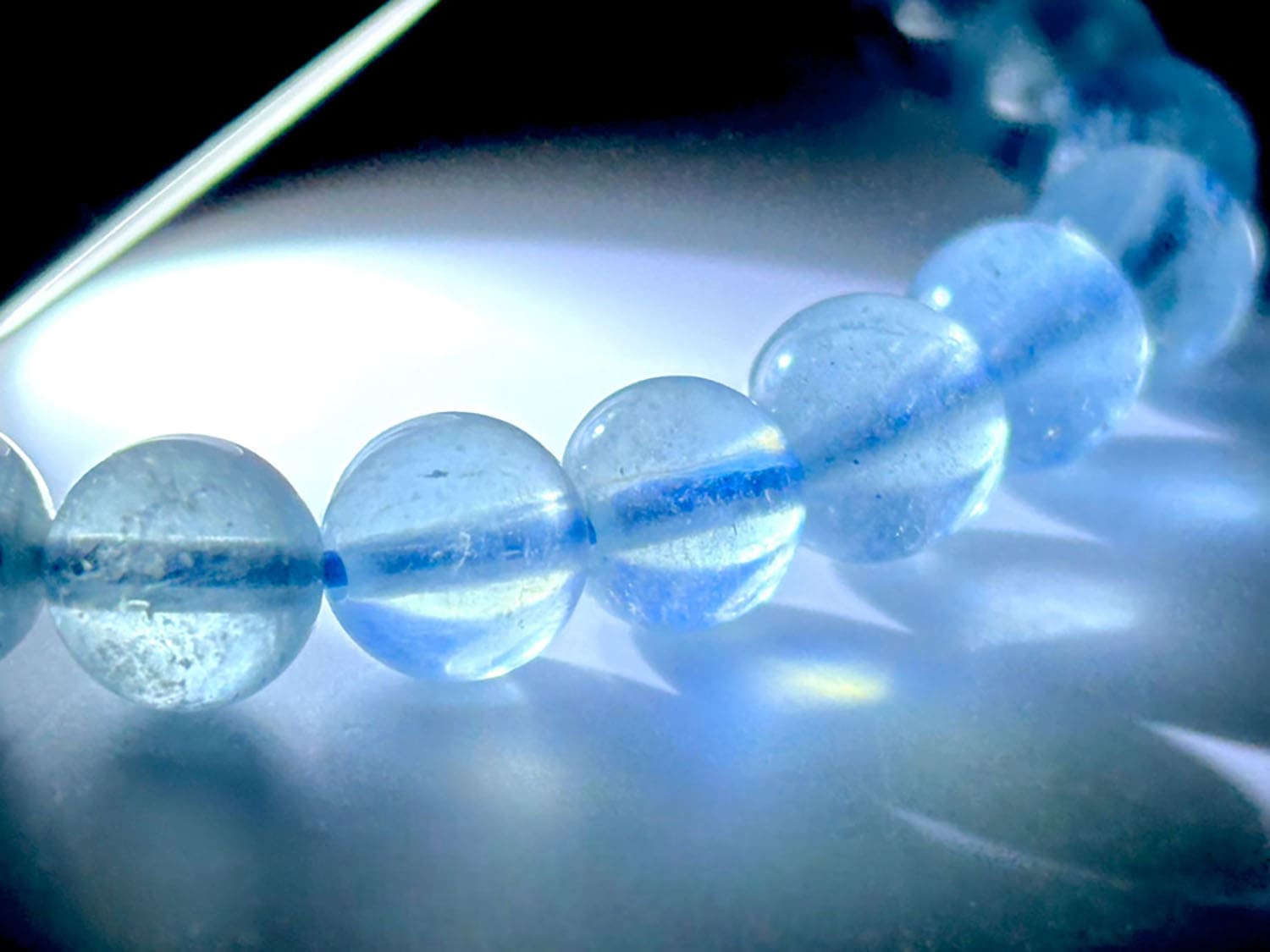 アクアマリン 7mmブレスレット  ( 藍玉 )/ Aquamarine