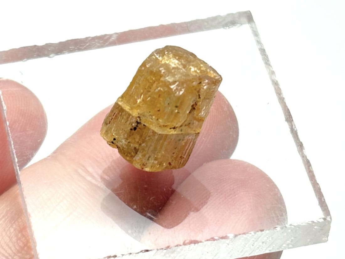 虹入り☆AAA＋高品質インペリアルトパーズ 結晶 原石 鉱物標本