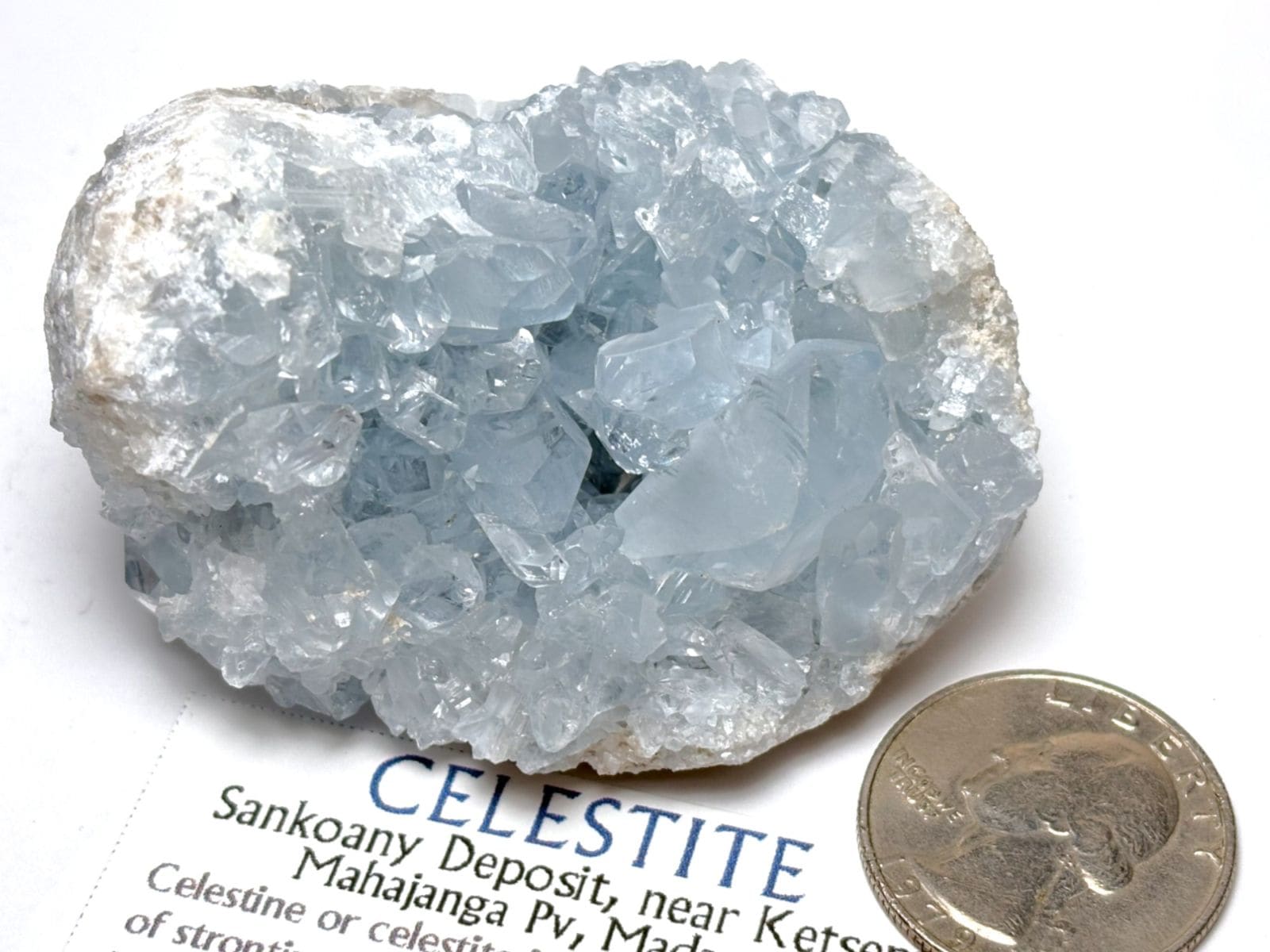 マダガスカル産 セレスタイト クラスター ( 天青石 )/ Celestite