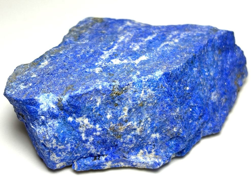 (蛍光) アフガニスタン産 ラピスラズリ  ラフ / Lapis Lazuli