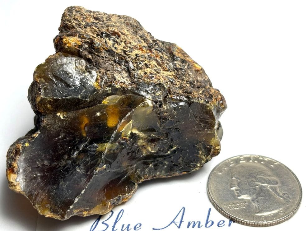 インドネシア・スマトラ産  ブルーアンバー ( 青琥珀 ) / BlueAmber