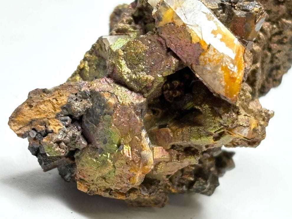 長野県川上村居倉産 褐鉄鉱 & 水晶 / Limonite & Quartz