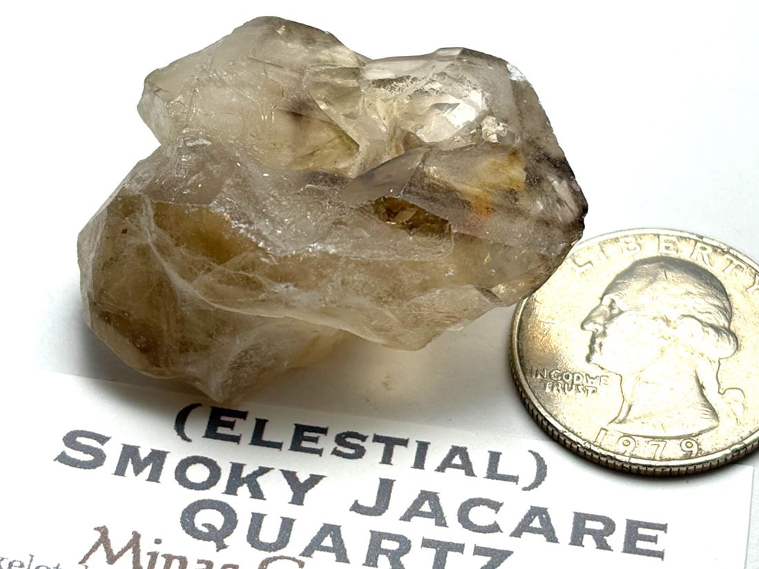 ブラジル産 エレスチャルスモーキークォーツ ( ジャカレークォーツ ) /Smoky Jacare Quartz