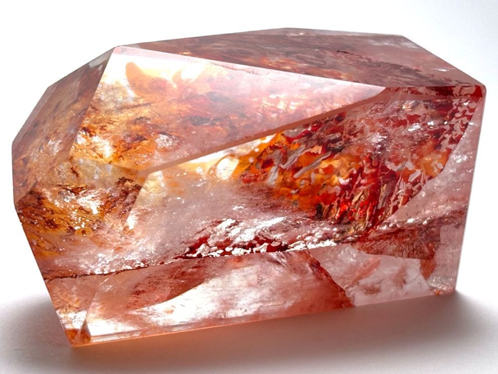 オーロラクォーツ ラフカットポリッシュ / Aurora Quartz