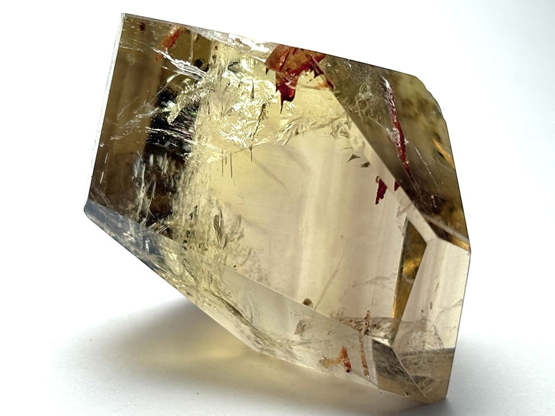 マダガスカル産  アイリススモーキーシトリン  ラフカットポリッシュ / Iris Smoky Citrine