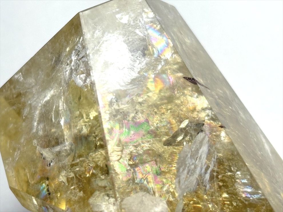 マダガスカル産  アイリススモーキーシトリン  ラフカットポリッシュ / Iris Smoky Citrine