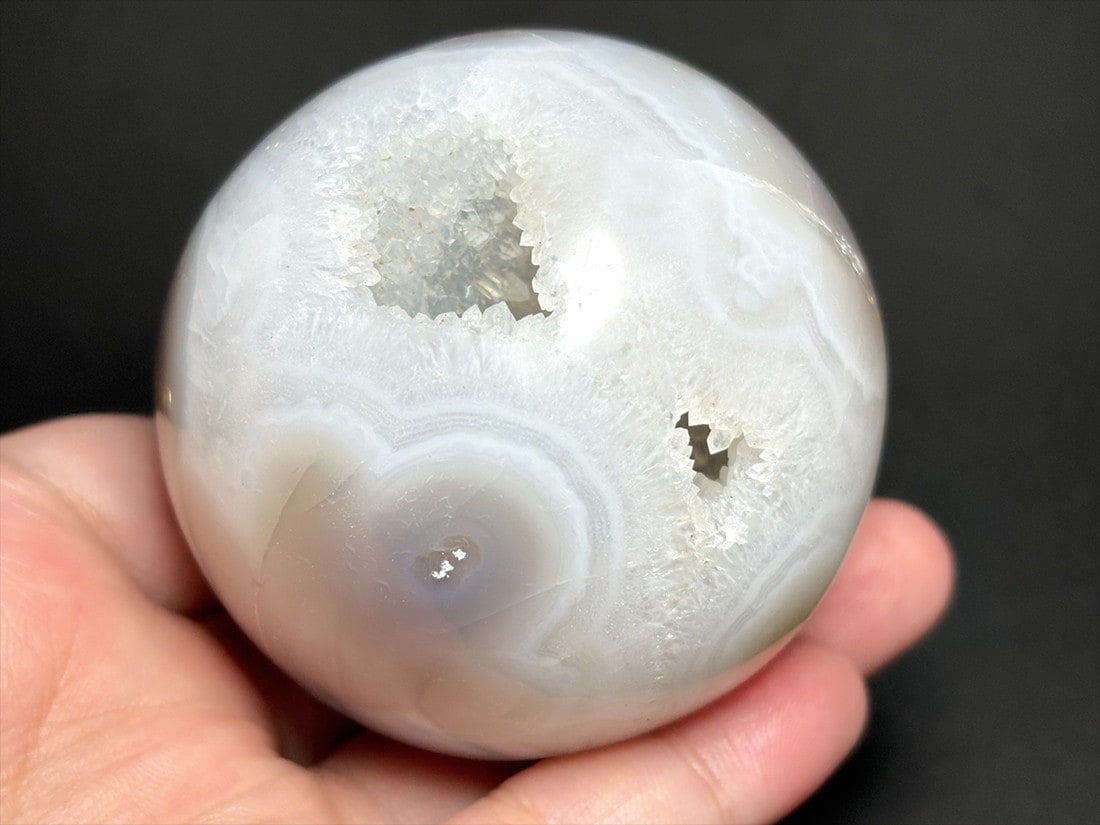 水晶 ＆ アゲート 62mm 丸玉 / Quartz & Agate