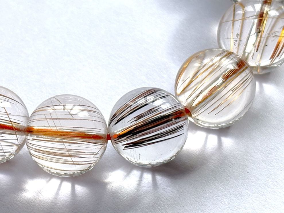 ルチルクォーツ 12mm ブレスレット /Rutilated Quartz