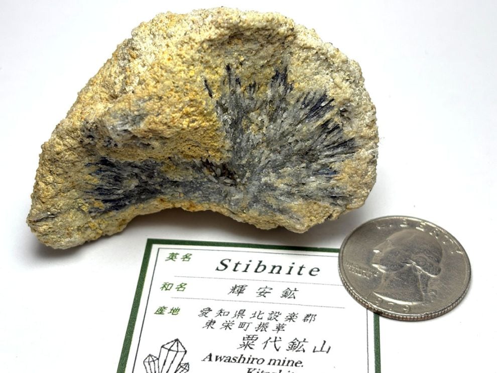 新石器時代　根付け　置物　彫刻　紅山文化　美品　希少　ブラック系　天然石　1点物 愛知県粟代鉱山産輝安鉱/ Stibnite