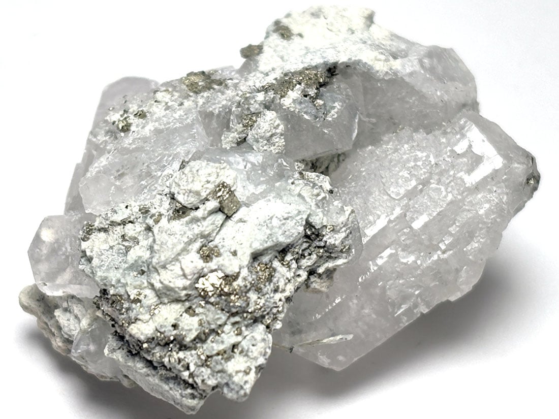 ( 蛍光 ) ペルー産  パイライト＆カルサイト  /Pyrite &Calcite