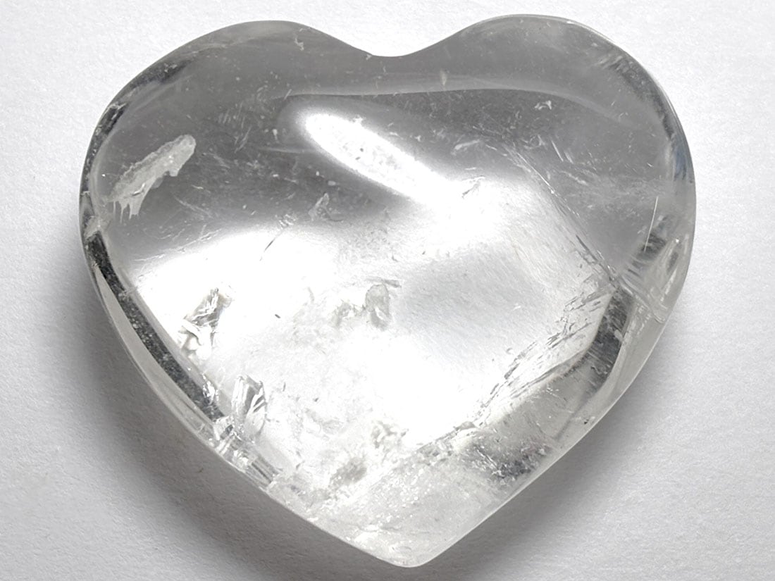 水晶 ハート型彫刻  /Heart Shaped Crystal Quartz