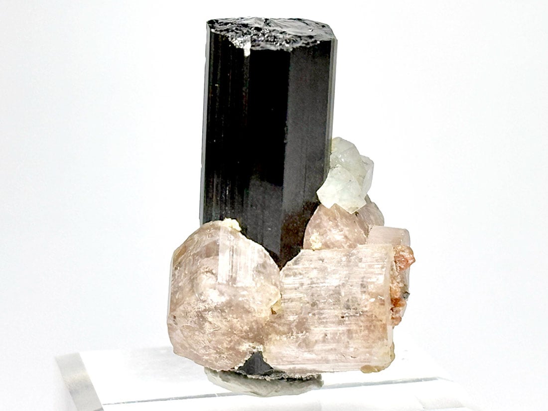 306 エルバイト トルマリン with レピドライト＆クォーツ ブラジル産