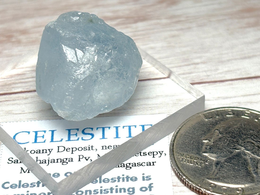 マダガスカル産 セレスタイト 単結晶 ( 天青石 )/ Celestite
