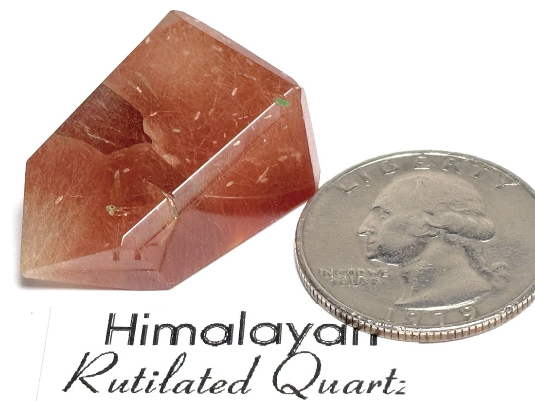 ヒマラヤ ルチルクォーツ  ラフカットポリッシュ  / Himalayan Rutilated Quartz