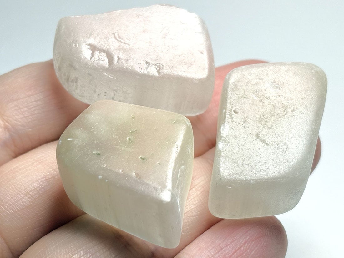 カリフォルニア州産ウレキサイト 3個セット/Ulexite(TV石)