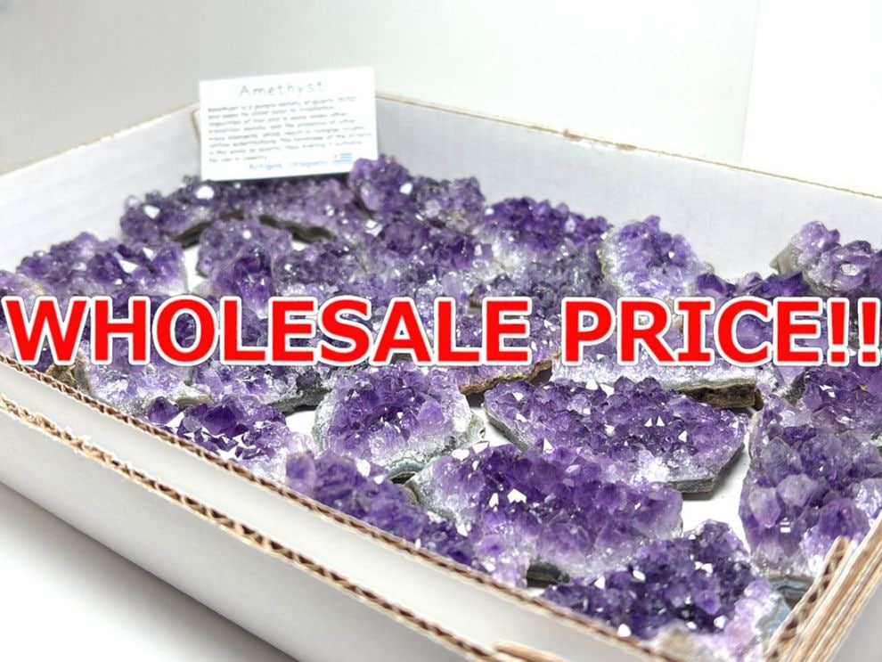 ウルグアイ産アメジストクラスター  1kgセット 【ホールセールプライス】