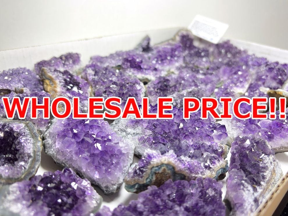 ウルグアイ産アメジストクラスター  3kgセット 【ホールセールプライス】