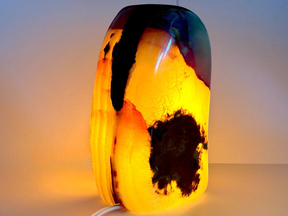 オニックスランプ(台座ランプ付き)