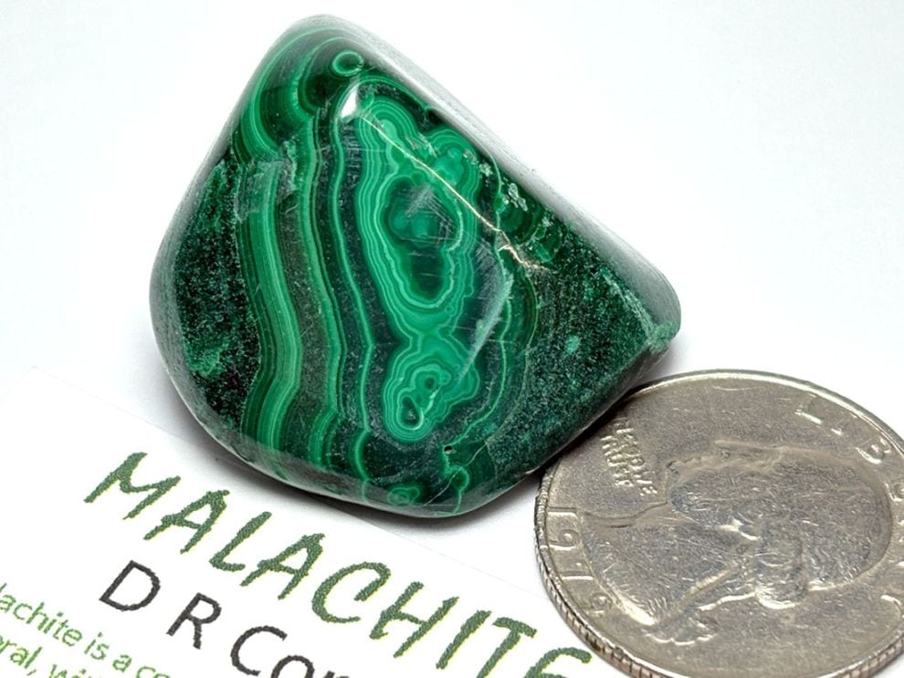 コンゴ民主共和国産 マラカイト タンブル ( 孔雀石 )/ Malachite