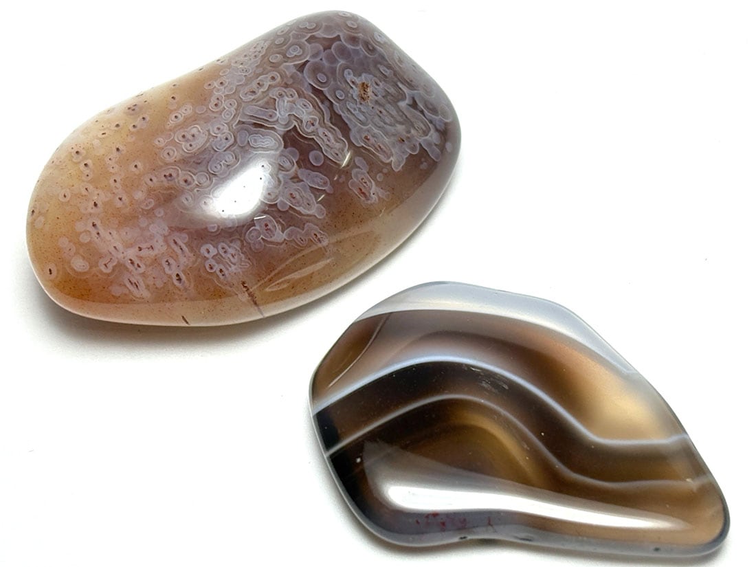 ボツワナアゲート タンブル２個セット / Botswana Agate