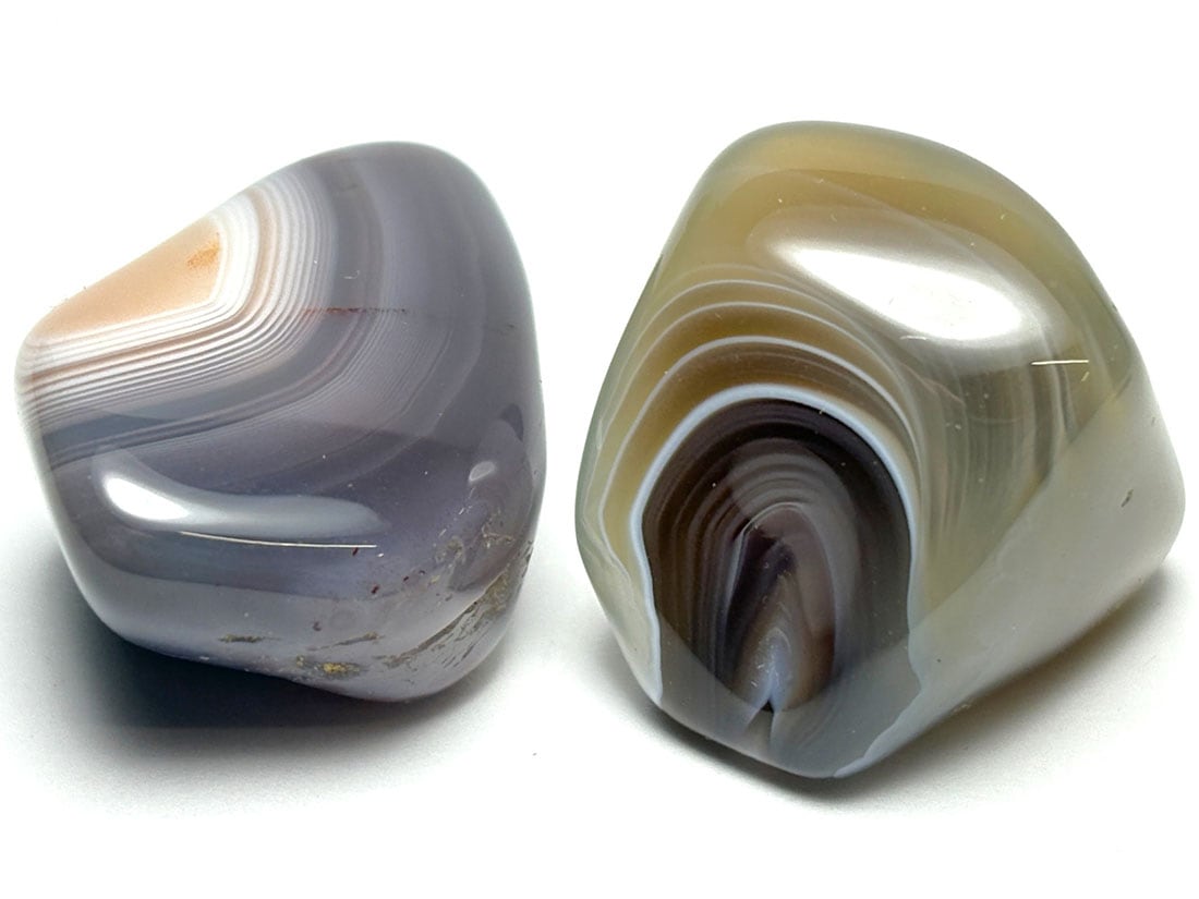 ボツワナアゲート タンブル２個セット / Botswana Agate