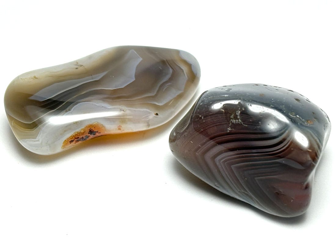 ボツワナアゲート タンブル２個セット / Botswana Agate