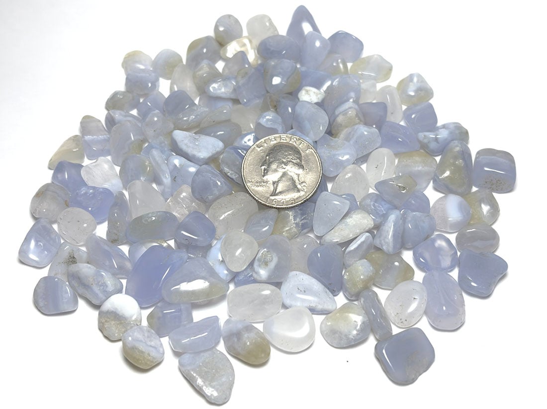 ブルーレースアゲート さざれ 200g アソート