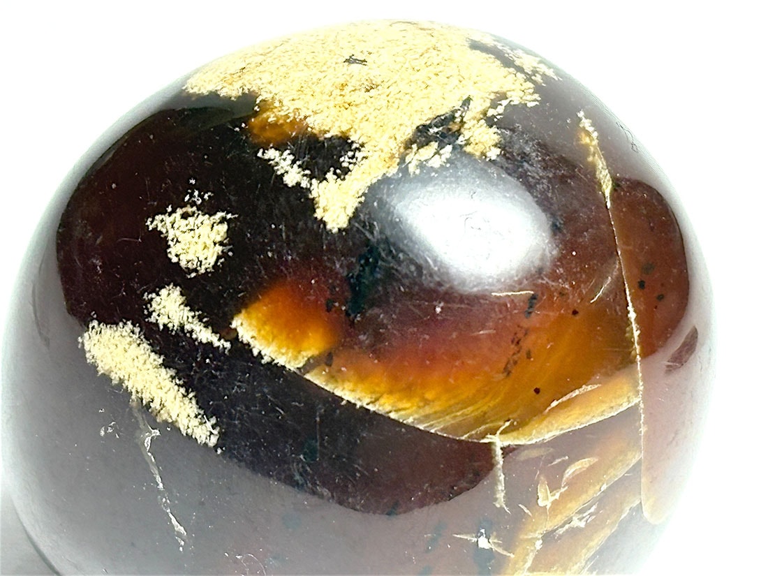 インドネシア・スマトラ産  ブルーアンバー タンブル  ( 青琥珀 ) / BlueAmber