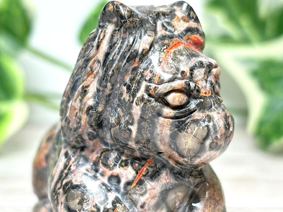 【2026年干支】馬彫刻 レオパードスキンジャスパー