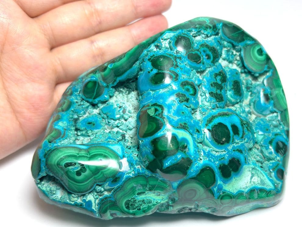 コンゴ民主共和国産  マラカイト ＆ クリソコラ / Malachite ＆ Chrysocolla