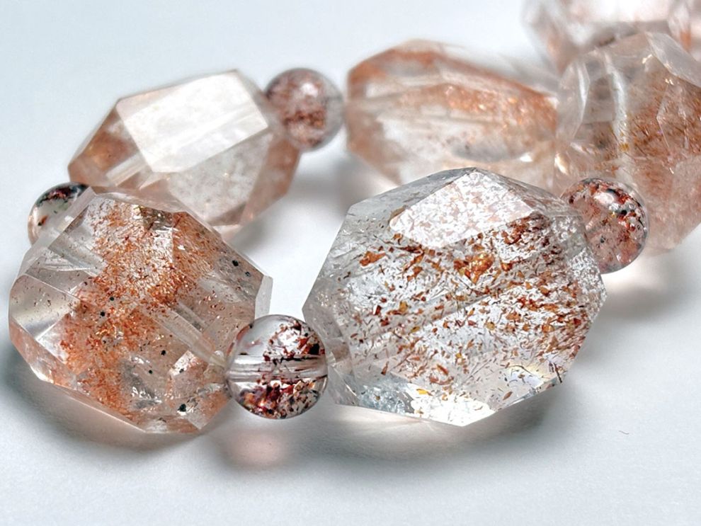 レピドクロサイトinクォーツ  ブレスレット  / Lepidochrosite in Quartz