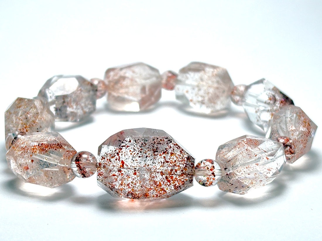 レピドクロサイトinクォーツ  ブレスレット  / Lepidochrosite in Quartz