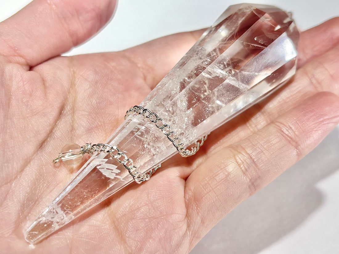 ヒマラヤ水晶 ペンデュラム 10cm / Himalayan Quartz Pendulum