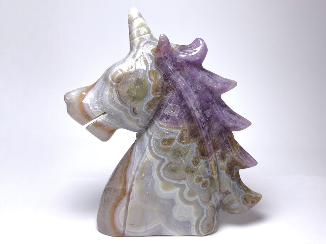 アメジスト ユニコーン彫刻 / Amethyst Unicorn Carving