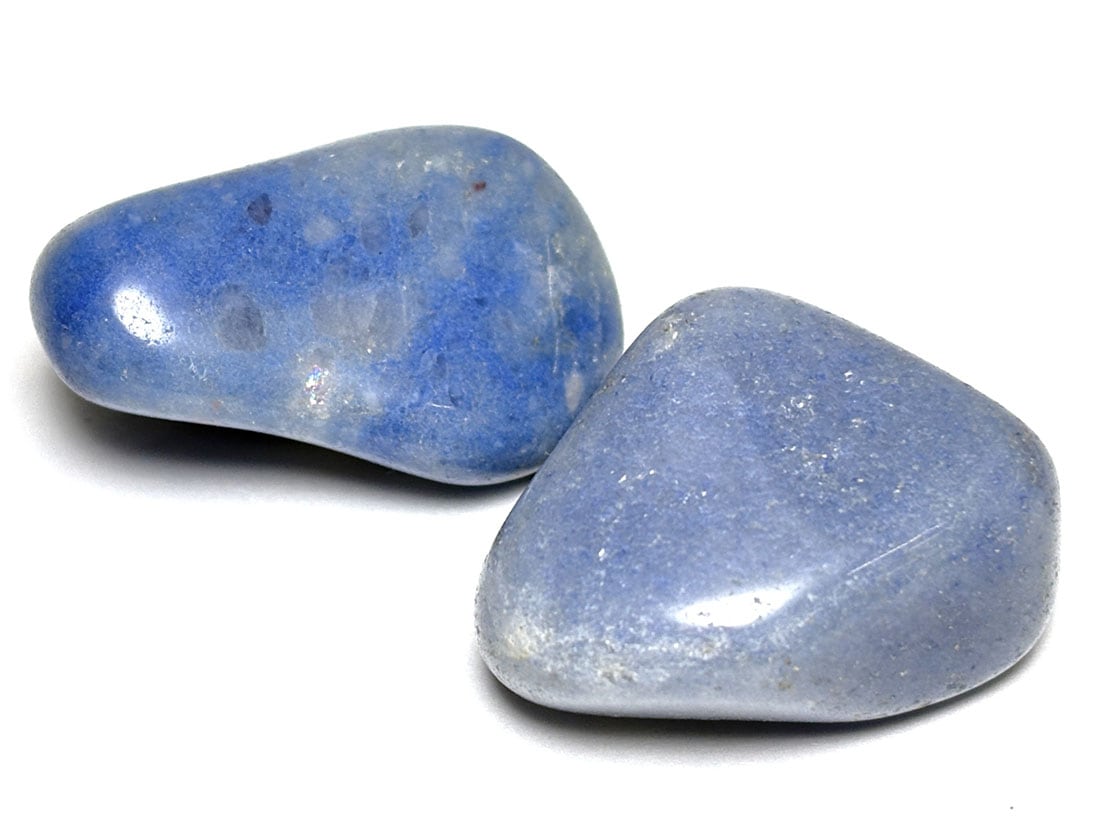 ブラジル産 デュモルチェライト タンブル2個セット / Dumortierite