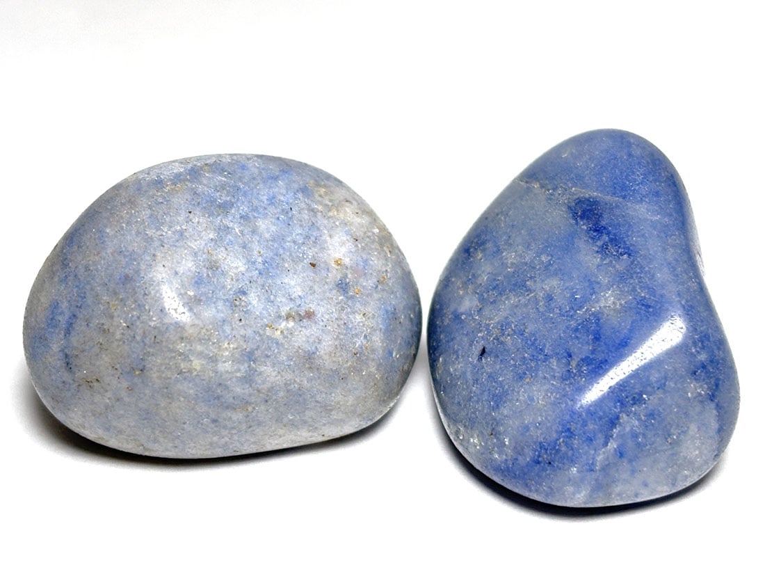 ブラジル産 デュモルチェライト タンブル2個セット / Dumortierite