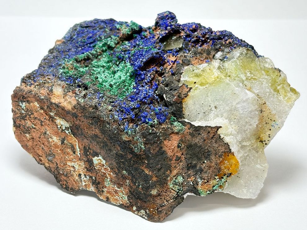 レア】モロッコ産 アズライト & マラカイト with フローライト