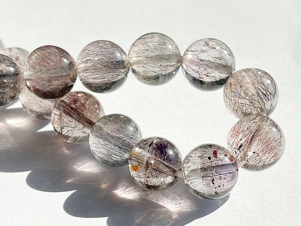 ゲーサイトinクォーツ 10mm ブレスレット / Goethite in Quartz