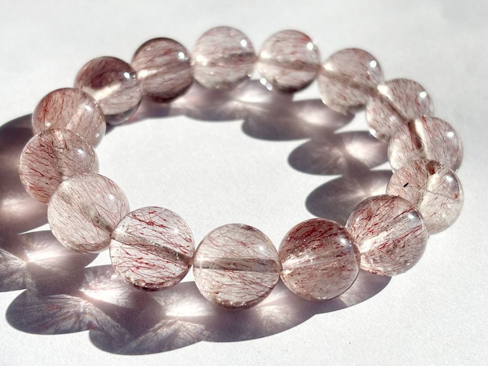 ゲーサイトinクォーツ 13mm ブレスレット / Goethite in Quartz