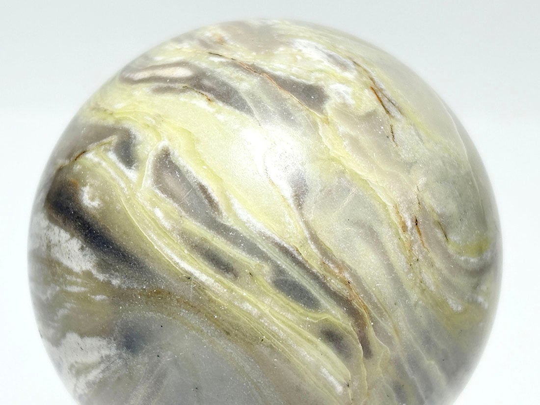 インド産 サーペンティン 48mm丸玉 ( 蛇紋石 )/ Serpentine