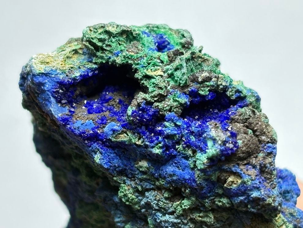 安徽省産 アズライト with マラカイト / Azurite with Malachite