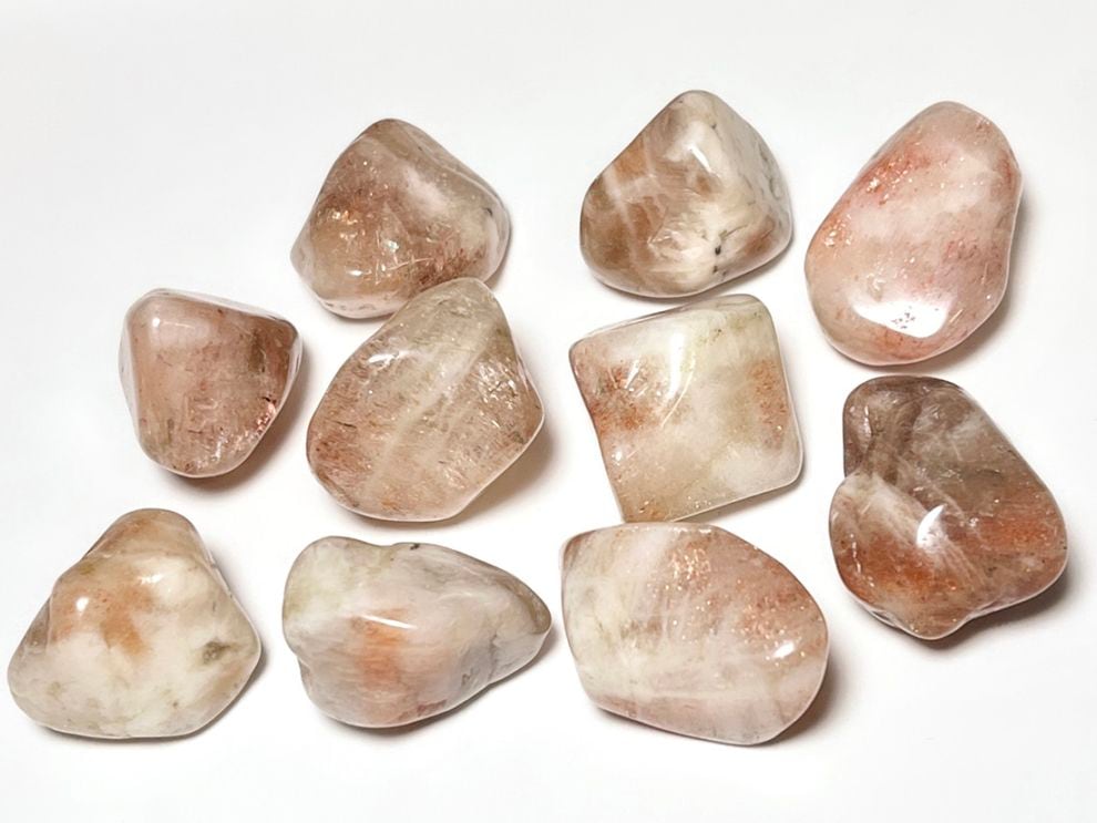 【特価】タンザニア産 サンストーン タンブル 10個セット ( 日長石 ) / Sunstone